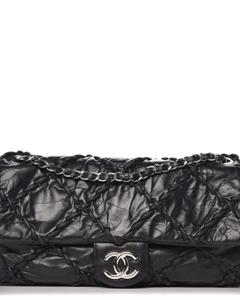 Chanel Calfskin Ultra Stitch Black Flap Bag